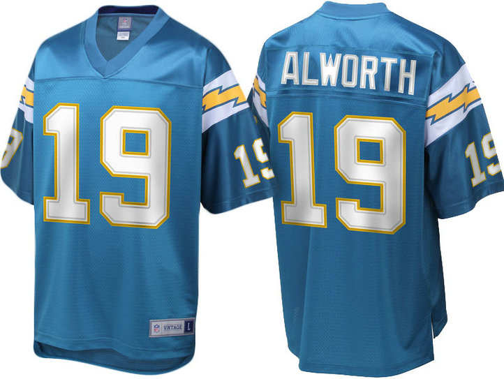 Los Angeles Chargers #19 Lance Alworth Powder Blue Retired Player Jersey