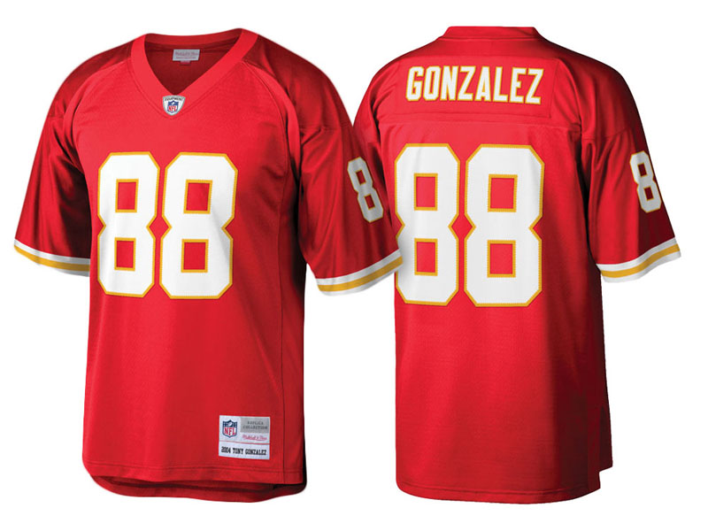 Kansas City Chiefs #88 Tony Gonzalez Red Retired Player Replica Jersey
