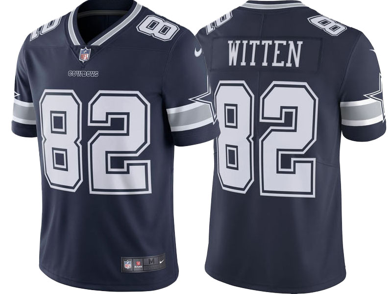 Dallas Cowboys #82 Jason Witten Navy Vapor Untouchable Limited Player Jersey