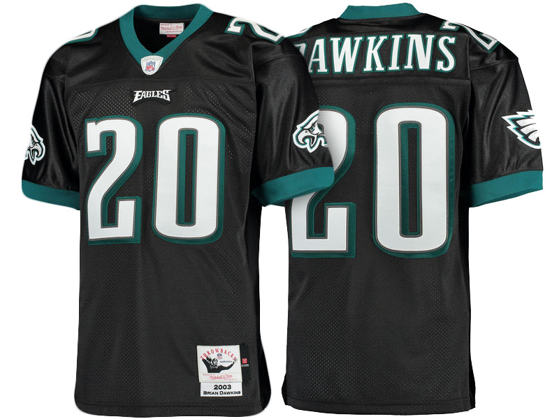 Philadelphia Eagles #20 Brian Dawkins Black 2003 Throwback Authentic Jersey Philadelphia Eagles #20 Brian Dawkins Black 2003 Throwback Authentic Jersey