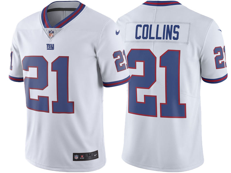 New York Giants #21 Landon Collins White Vapor Untouchable Limited Player Jersey