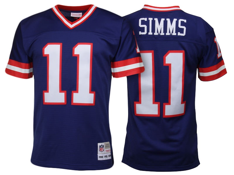 New York Giants #11 Phil Simms Royal Blue Retired Player Vintage Replica Jersey New York Giants #11 Phil Simms Royal Blue Retired Player Vintage Replica Jersey