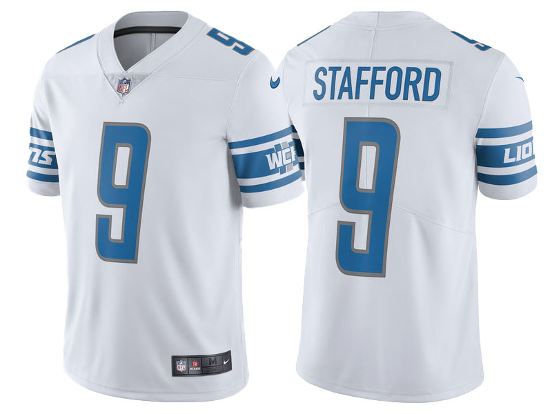 Detroit Lions #9 Matthew Stafford White Vapor Untouchable Limited Player Jersey