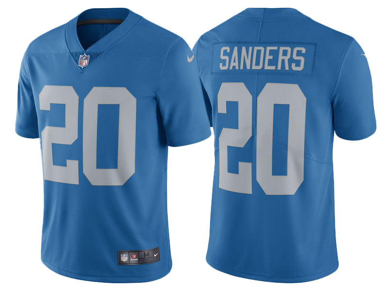 Detroit Lions #20 Barry Sanders Blue Vapor Untouchable Limited Throwback Jersey Detroit Lions #20 Barry Sanders Blue Vapor Untouchable Limited Throwback Jersey