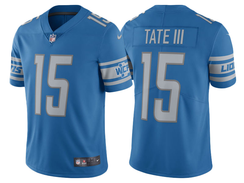 Detroit Lions #15 Golden Tate Blue Vapor Untouchable Limited Player Jersey