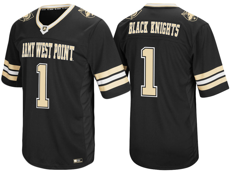 Army Black Knights #1 Black Colosseum Hail Mary II College Football Jersey Army Black Knights #1 Black Colosseum Hail Mary II College Football Jersey