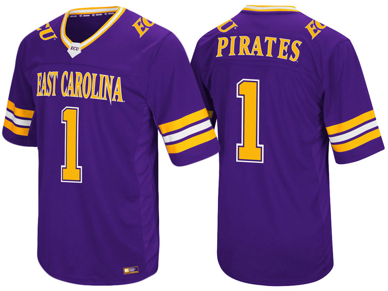 East Carolina Pirates #1 Purple Colosseum Hail Mary II College Football Jersey East Carolina Pirates #1 Purple Colosseum Hail Mary II College Football Jersey