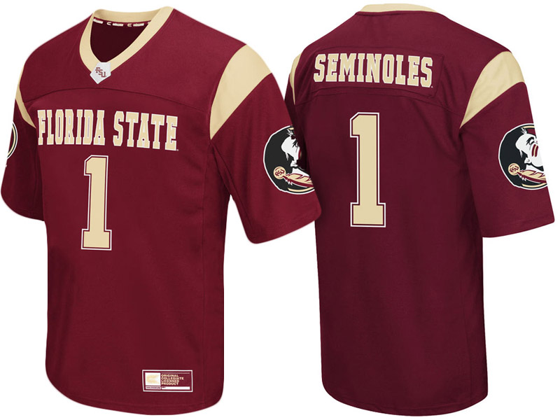 Florida State Seminoles #1 Garnet Colosseum Big and Tall College Football Jersey Florida State Seminoles #1 Garnet Colosseum Big and Tall College Football Jersey
