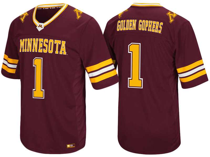 Minnesota Golden Gophers #1 Maroon Colosseum Hail Mary II College Football Jersey Minnesota Golden Gophers #1 Maroon Colosseum Hail Mary II College Football Jersey