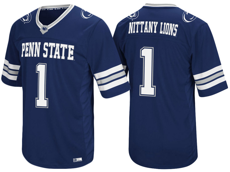 Penn State Nittany Lions #1 Navy Colosseum Hail Mary II College Football Jersey Penn State Nittany Lions #1 Navy Colosseum Hail Mary II College Football Jersey