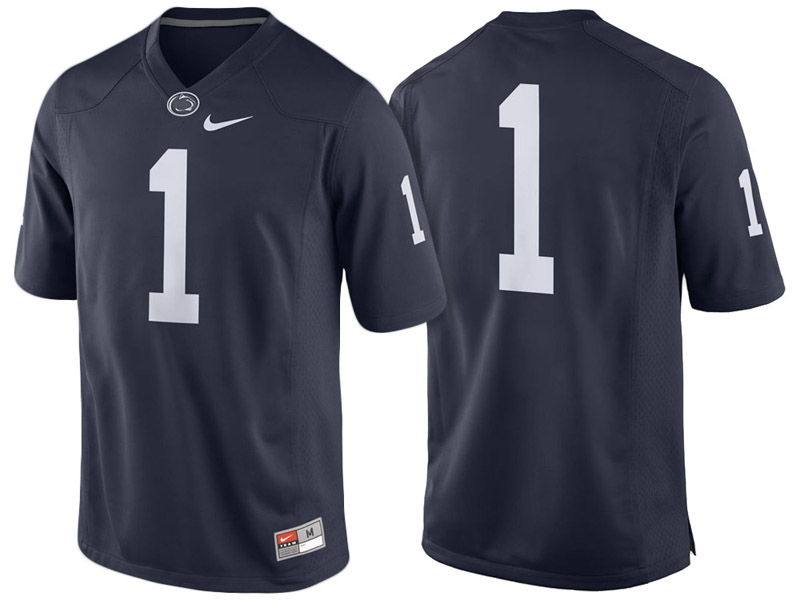 Penn State Nittany Lions #1 Navy Game College Football Jersey Penn State Nittany Lions #1 Navy Game College Football Jersey