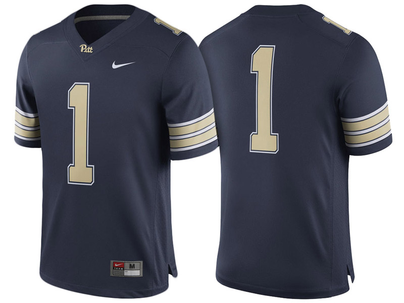 Pitt Panthers #1 Navy Game College Football Jersey Pitt Panthers #1 Navy Game College Football Jersey