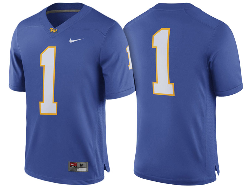 Pitt Panthers #1 Royal Game College Football Jersey Pitt Panthers #1 Royal Game College Football Jersey