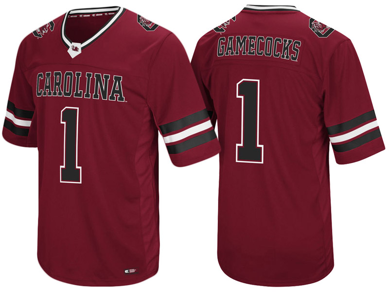 South Carolina Gamecocks #1 Garnet Colosseum Hail Mary II College Football Jersey