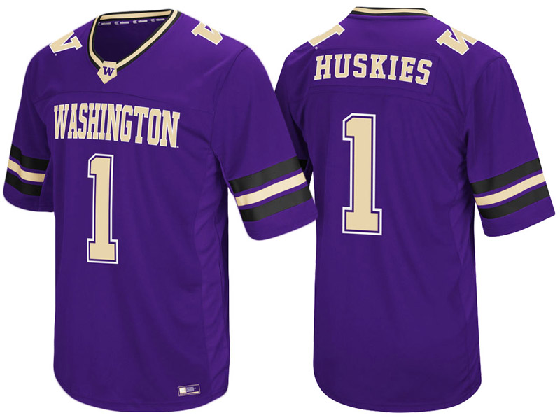 Washington Huskies #1 Purple Colosseum Hail Mary II College Football Jersey Washington Huskies #1 Purple Colosseum Hail Mary II College Football Jersey