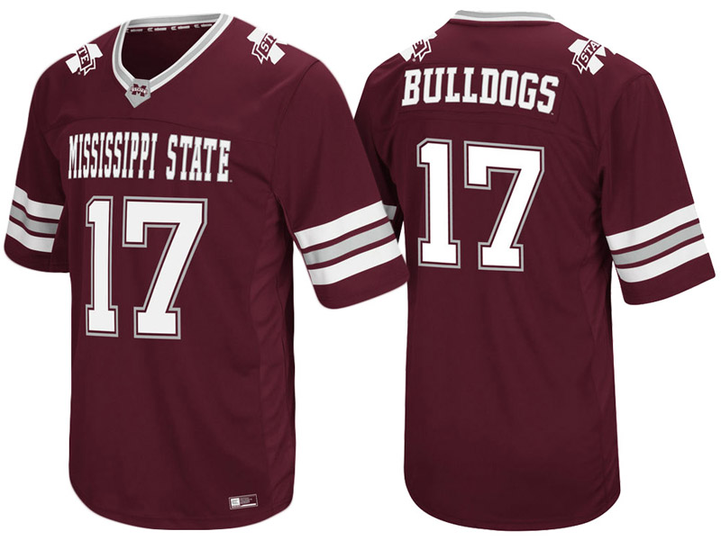 Mississippi State Bulldogs #17 Maroon Colosseum Hail Mary II College Football Jersey