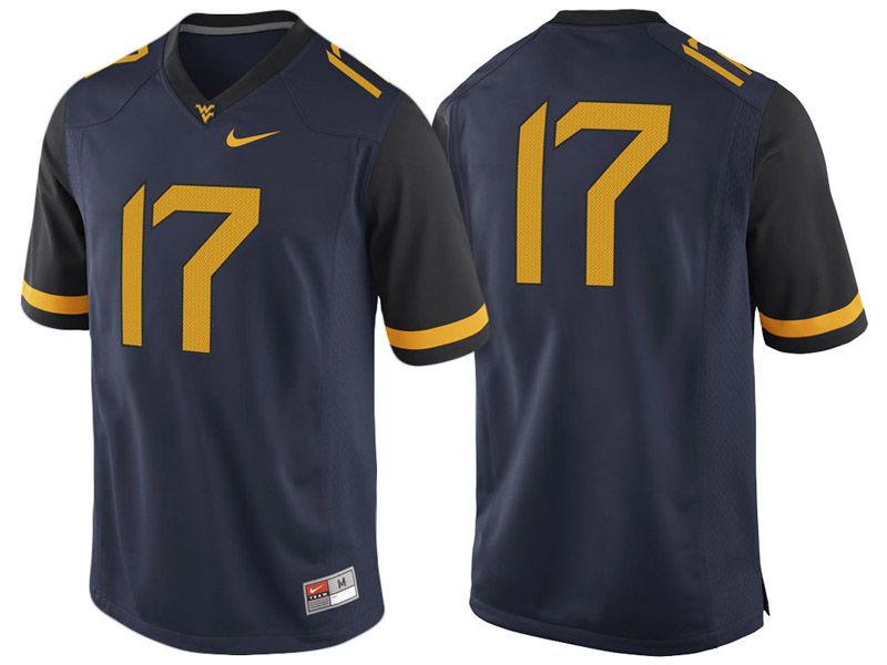 West Virginia Mountaineers #17 Navy Game College Football Jersey West Virginia Mountaineers #17 Navy Game College Football Jersey