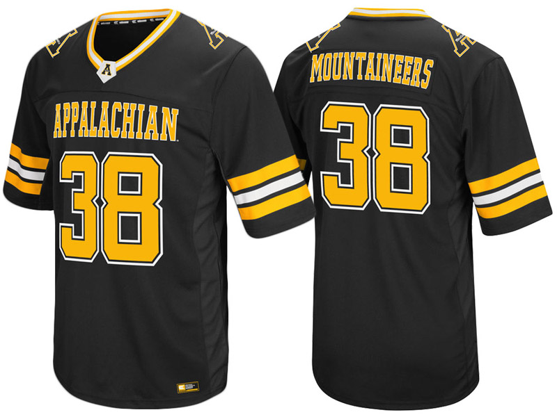 Appalachian State Mountaineers #38 Black Colosseum Hail Mary II College Football Jersey