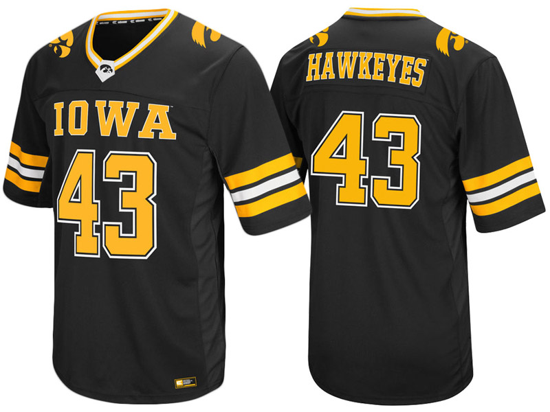 Iowa Hawkeyes #43 Black Colosseum Hail Mary II College Football Jersey