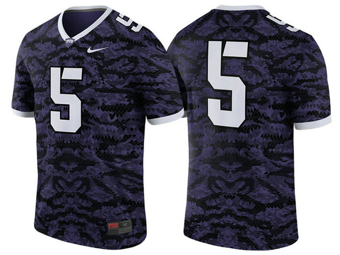 TCU Horned Frogs #5 Purple Legend Performance College Football Jersey TCU Horned Frogs #5 Purple Legend Performance College Football Jersey
