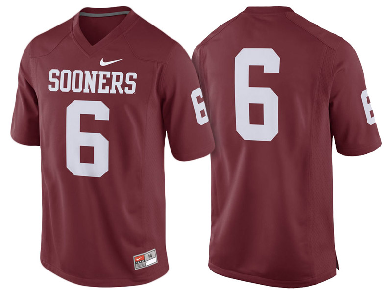 Oklahoma Sooners #6 Crimson Game College Football Jersey Oklahoma Sooners #6 Crimson Game College Football Jersey