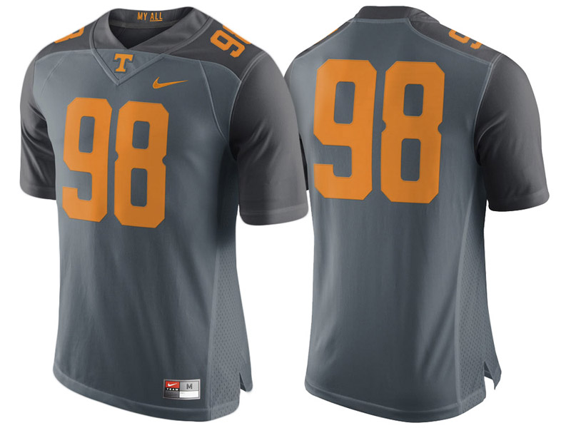 Tennessee Volunteers #98 Gray Limited College Football Jersey Tennessee Volunteers #98 Gray Limited College Football Jersey