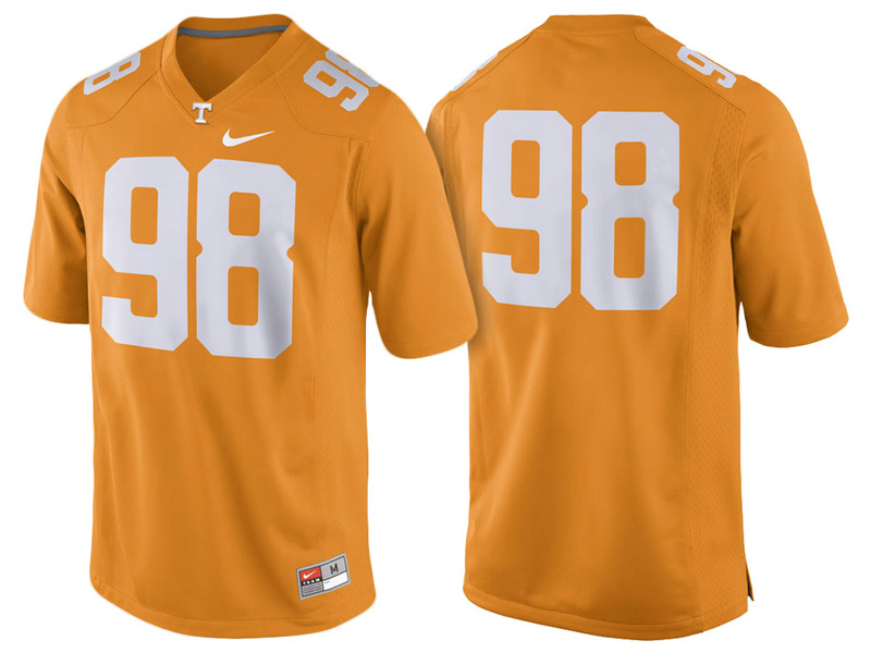 Tennessee Volunteers #98 Tennessee Orange Game College Football Jersey