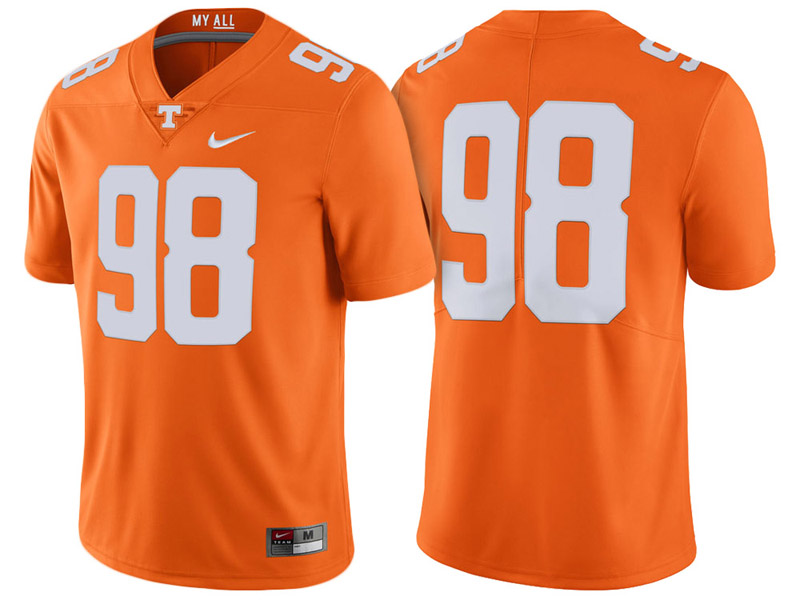 Tennessee Volunteers #98 Tennessee Orange Limited College Football Jersey Tennessee Volunteers #98 Tennessee Orange Limited College Football Jersey