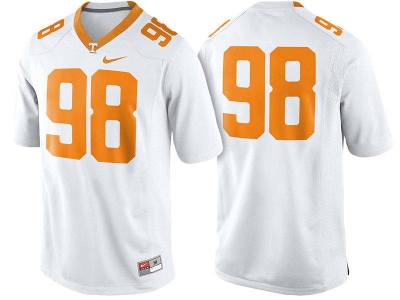 Tennessee Volunteers #98 White Game College Football Jersey