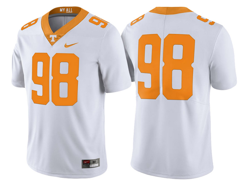 Tennessee Volunteers #98 White Limited College Football Jersey Tennessee Volunteers #98 White Limited College Football Jersey