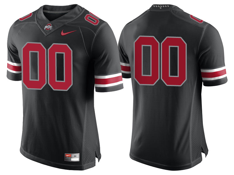 Ohio State Buckeyes Black Limited Custom College Football Jersey Ohio State Buckeyes Black Limited Custom College Football Jersey
