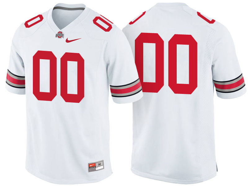 Ohio State Buckeyes White Game Custom College Football Jersey