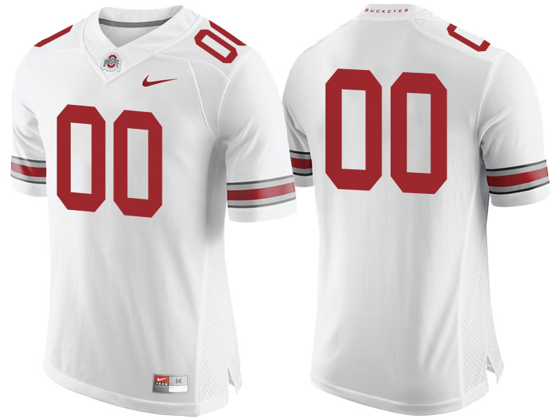 Ohio State Buckeyes White Limited Custom College Football Jersey Ohio State Buckeyes White Limited Custom College Football Jersey