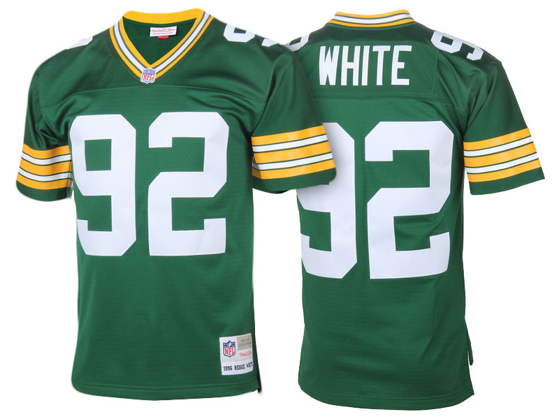 Green Bay Packers #92 Reggie White Green Retired Player Vintage Replica Jersey Green Bay Packers #92 Reggie White Green Retired Player Vintage Replica Jersey