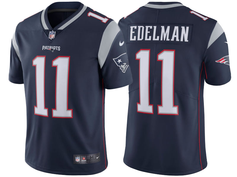 New England Patriots #11 Julian Edelman Navy Vapor Untouchable Limited Player Jersey