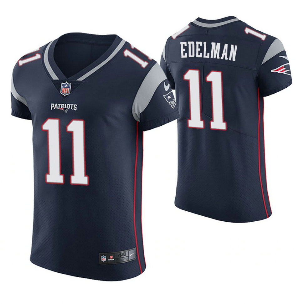 New England Patriots #11 Julian Edelman Navy Vapor Untouchable Elite Jersey New England Patriots #11 Julian Edelman Navy Vapor Untouchable Elite Jersey