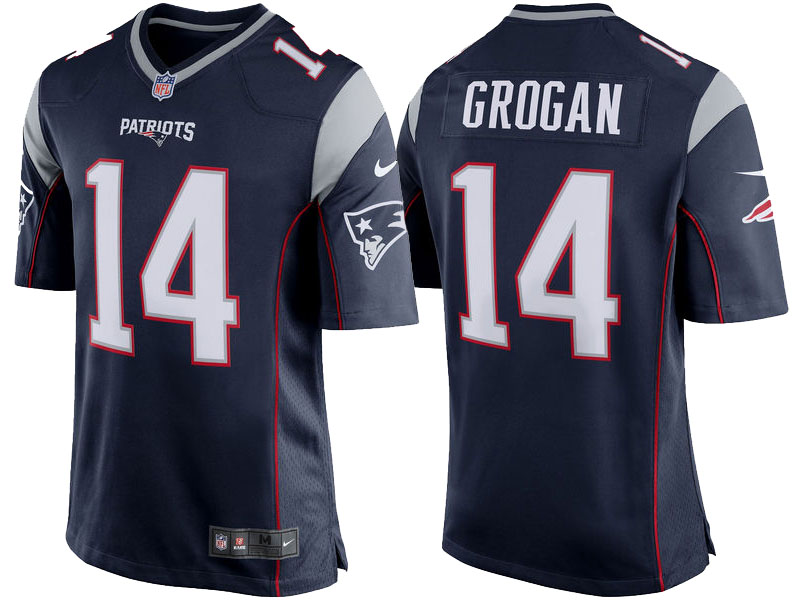 New England Patriots #14 Steve Grogan Navy Blue Retired Player Game Jersey New England Patriots #14 Steve Grogan Navy Blue Retired Player Game Jersey