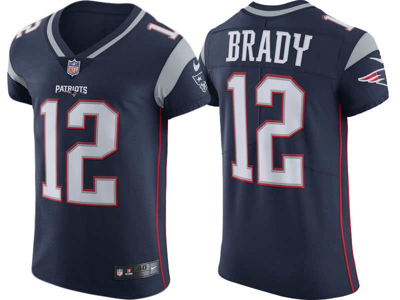 New England Patriots #12 Tom Brady Navy Vapor Untouchable Elite Player Jersey