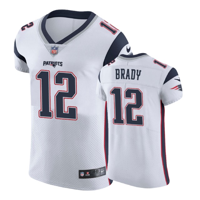 New England Patriots #12 Tom Brady White Vapor Untouchable Elite Alternate Jersey New England Patriots #12 Tom Brady White Vapor Untouchable Elite Alternate Jersey