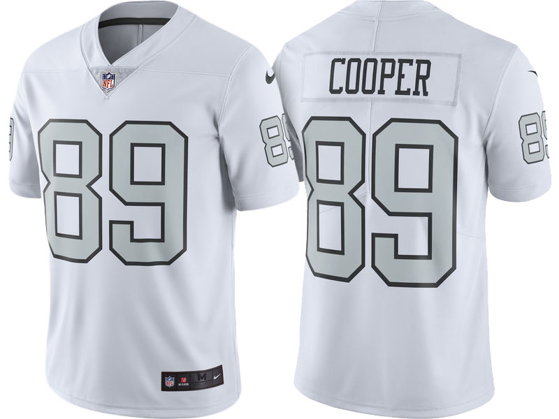 Oakland Raiders #89 Amari Cooper White Vapor Untouchable Color Rush Limited Player Jersey