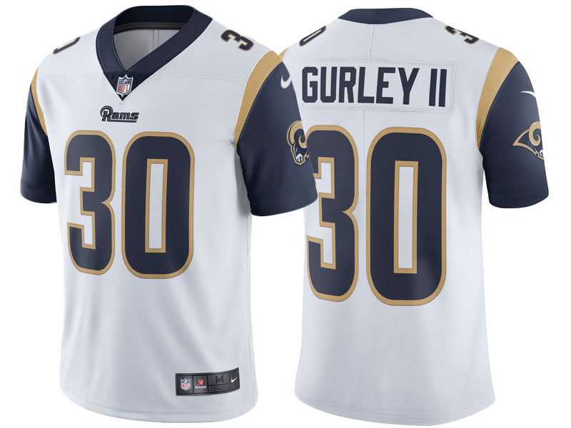 Los Angeles Rams #30 Todd Gurley White Vapor Untouchable Limited Player Jersey Los Angeles Rams #30 Todd Gurley White Vapor Untouchable Limited Player Jersey