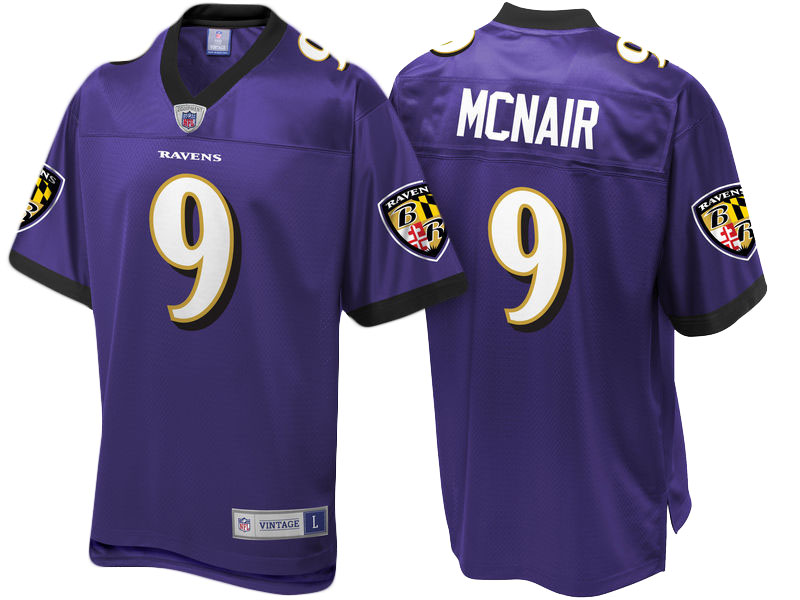 Baltimore Ravens #9 Steve McNair Purple Retired Player Jersey Baltimore Ravens #9 Steve McNair Purple Retired Player Jersey