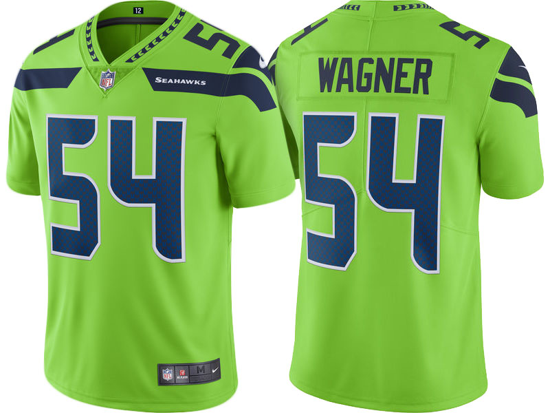 Seattle Seahawks #54 Bobby Wagner Neon Green Vapor Untouchable Color Rush Limited Player Jersey Seattle Seahawks #54 Bobby Wagner Neon Green Vapor Untouchable Color Rush Limited Player Jersey