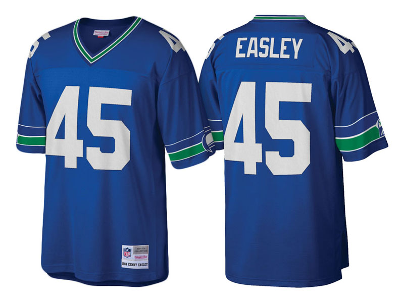 Seattle Seahawks #45 Kenny Easley Blue Retired Player Replica Jersey Seattle Seahawks #45 Kenny Easley Blue Retired Player Replica Jersey