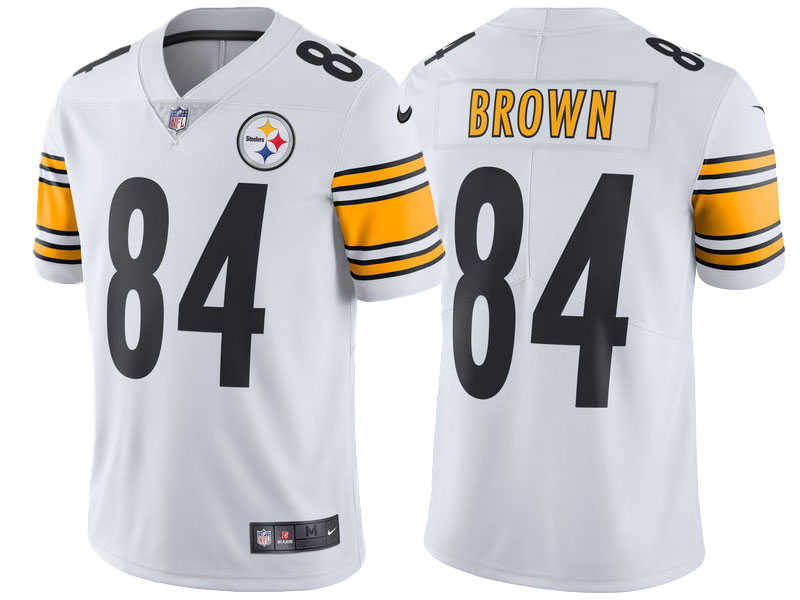 Pittsburgh Steelers #84 Antonio Brown White Vapor Untouchable Limited Player Jersey Pittsburgh Steelers #84 Antonio Brown White Vapor Untouchable Limited Player Jersey