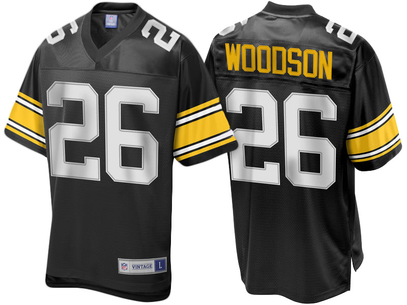 Pittsburgh Steelers #26 Rod Woodson Black Retired Player Jersey