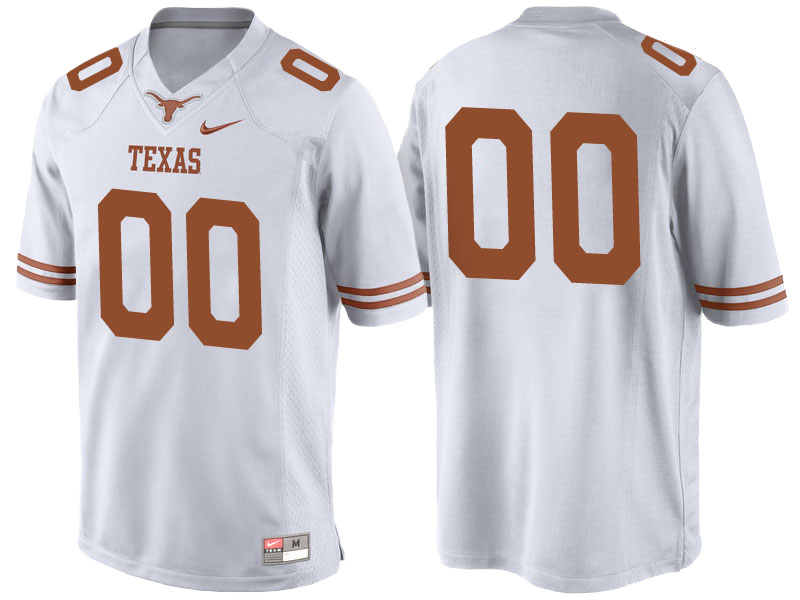 Texas Longhorns White Limited Custom College Football Jersey Texas Longhorns White Limited Custom College Football Jersey