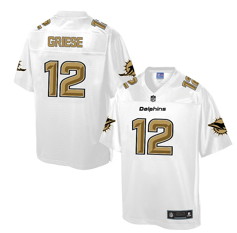 Miami Dolphins #12 Bob Griese White Pro Line Fashion Jersey