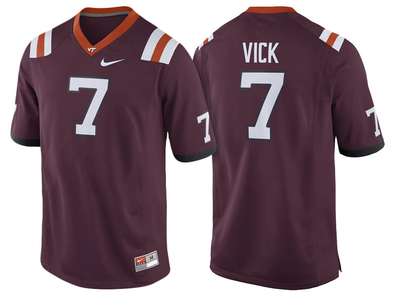 Michael Vick #7 Virginia Tech Hokies Maroon College Football Jersey