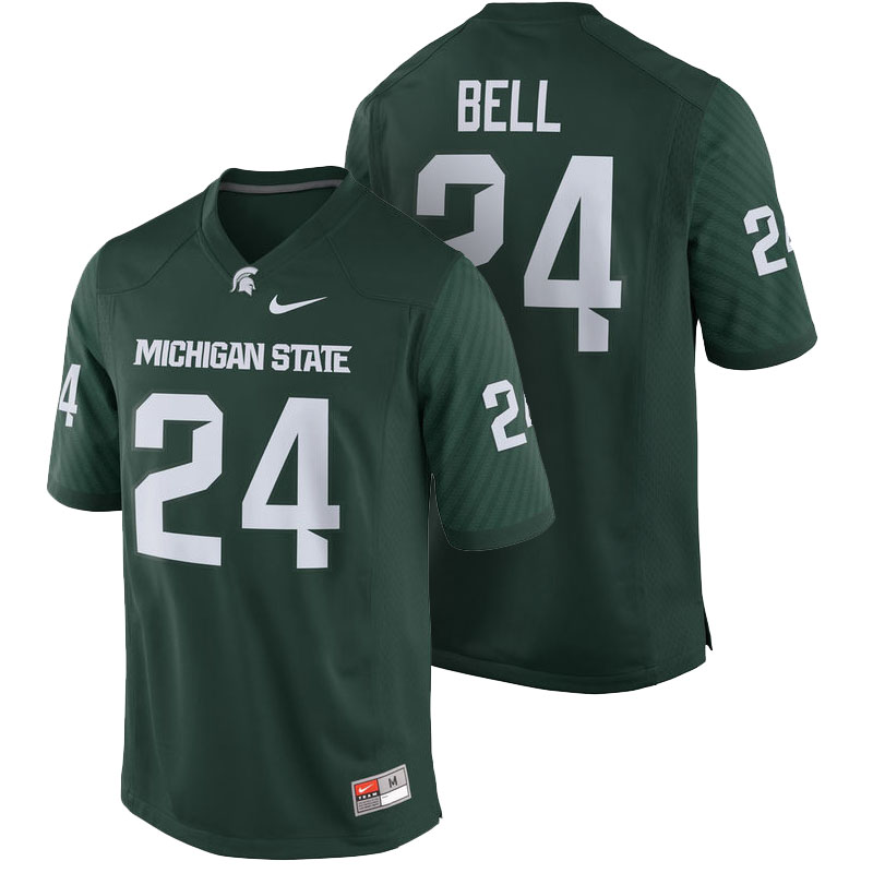 Michigan State Spartans #24 LeVeon Bell Green Alumni Name & Number College Football Jersey